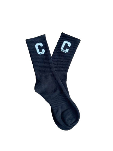 Samuy C logo Socks with Hebrew Symbol