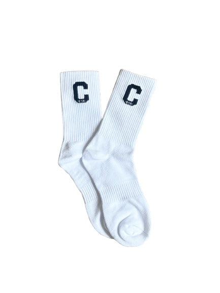 Samuy C logo Socks with Hebrew Symbol